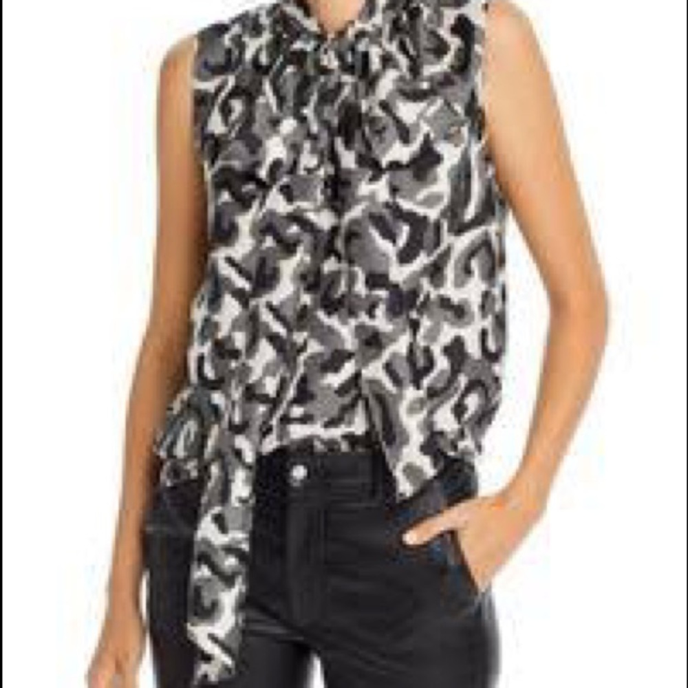 Theory Tie Scarf Top